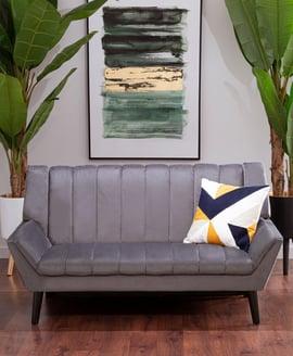 Savina 2 Seat Grey Sofa