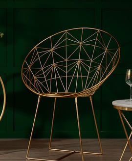 Templar Gold Frame Occasional Chair