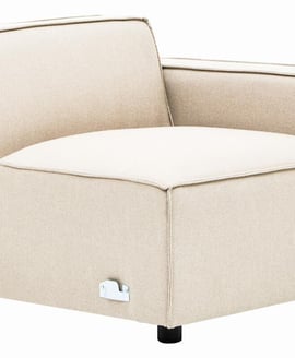 Toulouse Cream Fabric Right Arm Modular Sofa