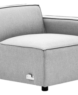 Toulouse Grey Fabric Right Arm Modular Sofa