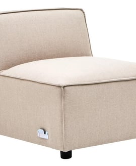 Toulouse Natural Fabric Armless Modular Sofa