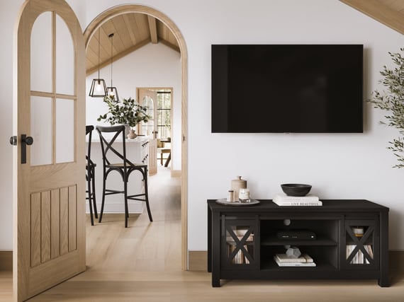 Clover Black Glass Media Unit