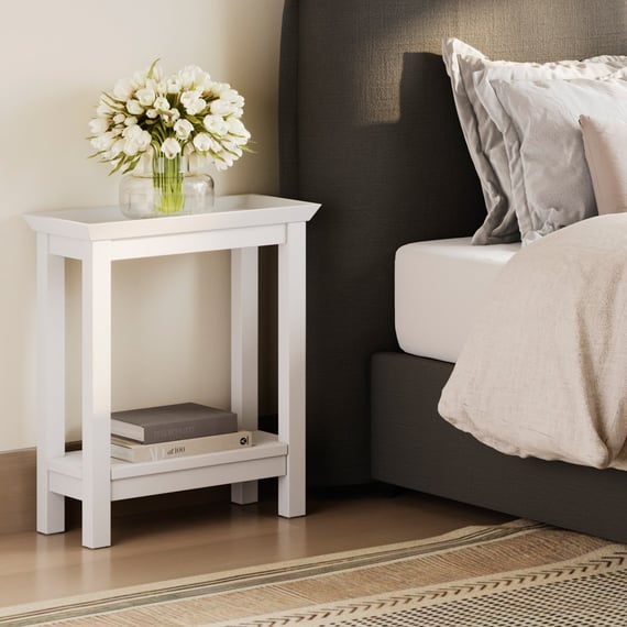 Cote White Side Table