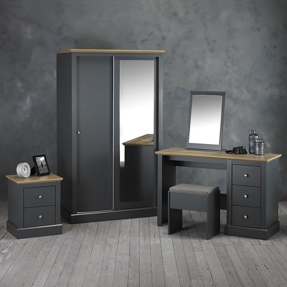 Devon Charcoal 5 Drawer Chest