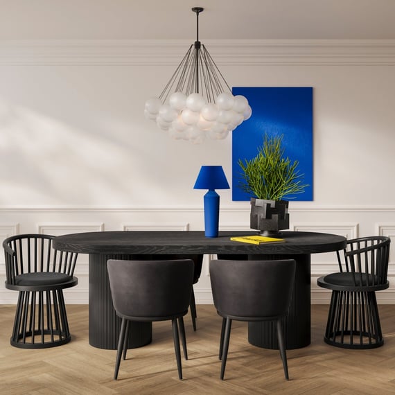 Lina Black Black Dining Chair