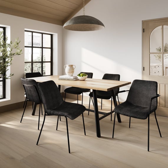 Louie Tawny Black Dining Table