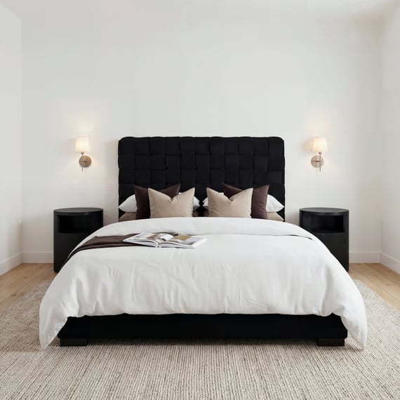 Yori Black Bedside Cabinet