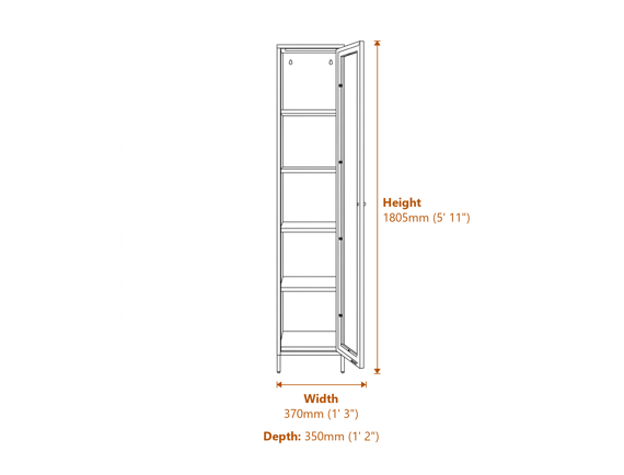 Frank Black Cabinet Dimensions Diagram