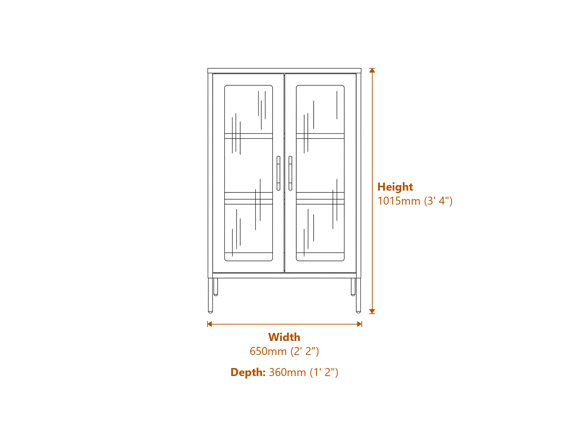 Marsh White Cabinet Dimensions Diagram