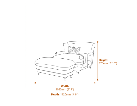 Plumpton Chair Duck Egg Blue Weave Dimensions Diagram