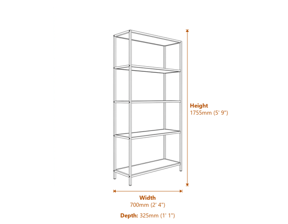 Ealing Hallway Unit Small Dimensions Diagram