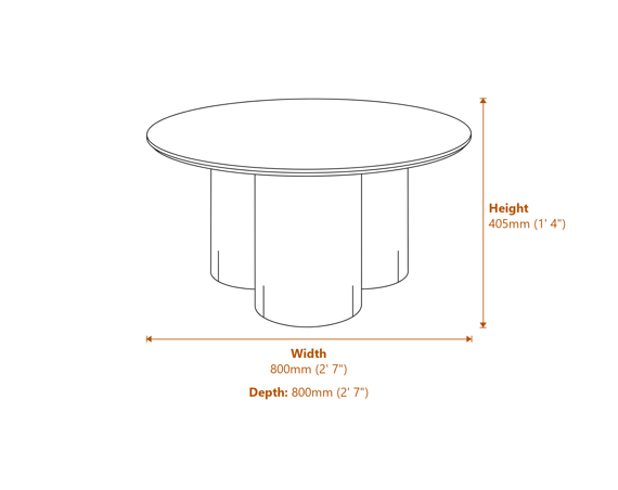 Lane Black Coffee Table Dimensions Diagram