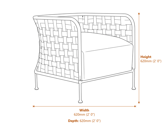 Satna Black And White Jute Chair Dimensions Diagram