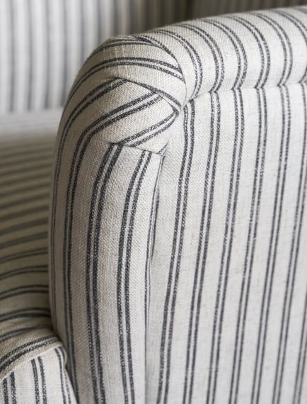 Aldwyn Armchair Carbon Stripe profile