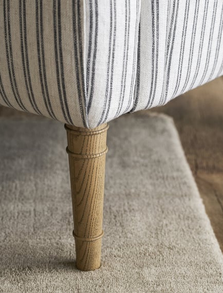 Aldwyn Armchair Carbon Stripe sunlit