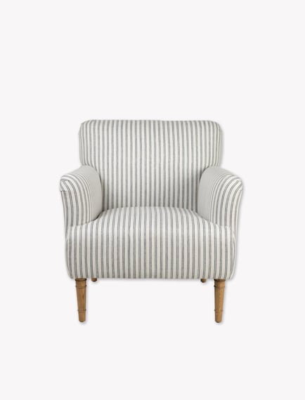 Aldwyn Armchair Carbon Stripe wide