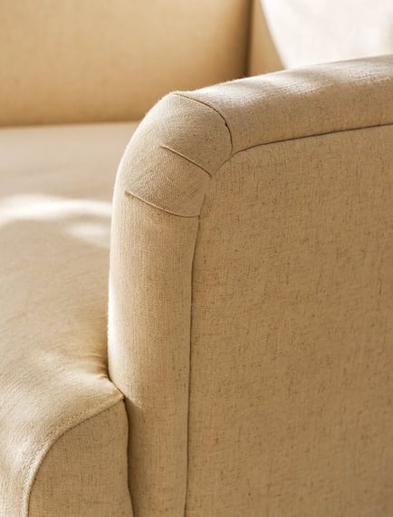 Aldwyn Armchair Natural arm detail