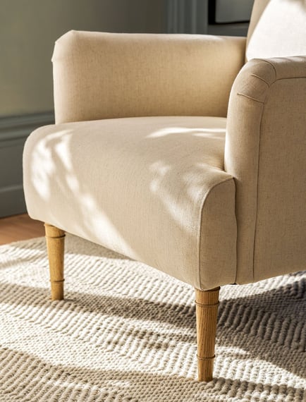 Aldwyn Armchair Natural weave detail