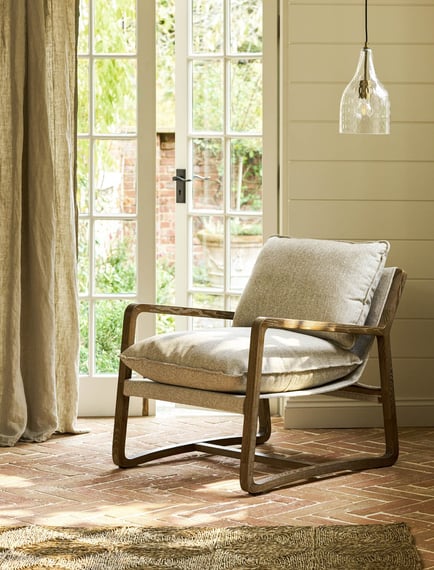 Barnwood Armchair Natural angle