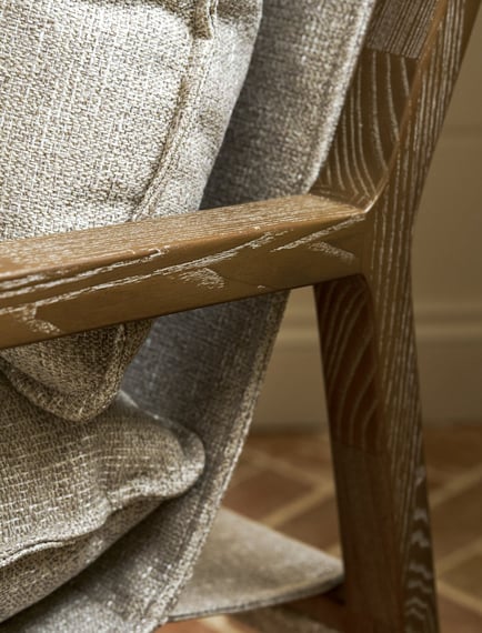 Barnwood Armchair Natural corner
