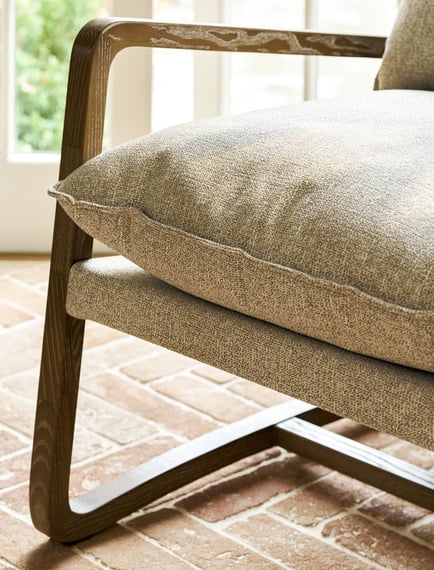 Barnwood Armchair Natural in room