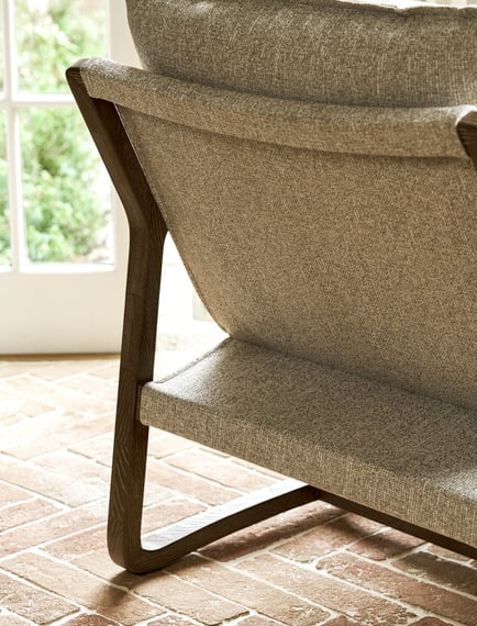Barnwood Armchair Natural reading nook