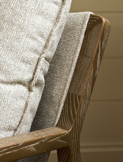 Barnwood Armchair Natural styled