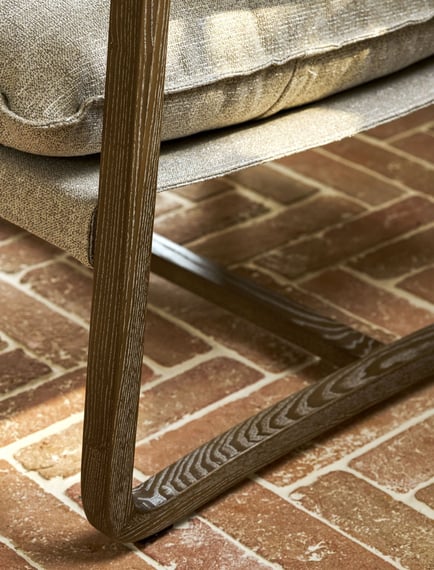 Barnwood Armchair Natural three quarter