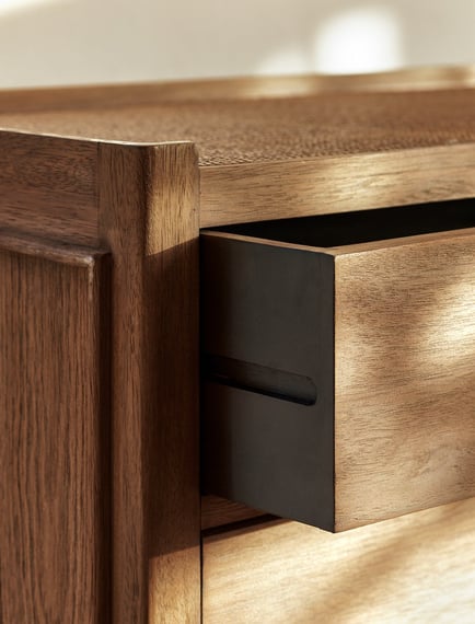 Chesterton Chest of Drawers Natural leg detail