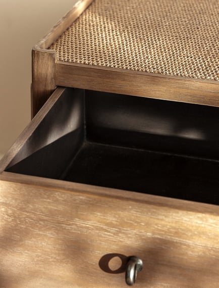 Chesterton Chest of Drawers Natural veneer detail