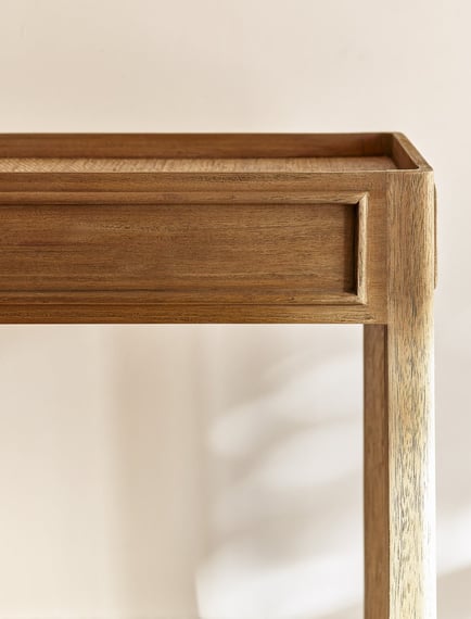 Chesterton Console Table Natural brass handle