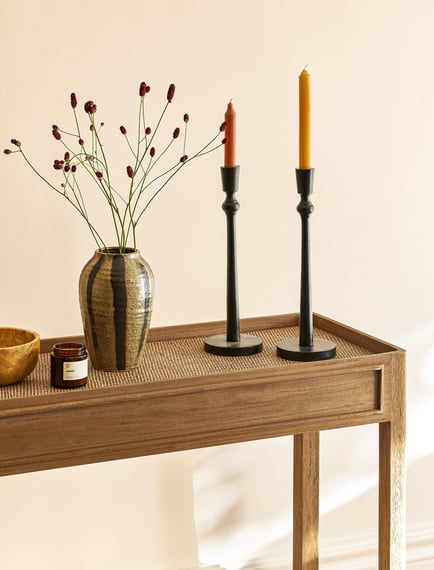 Chesterton Console Table Natural rattan top
