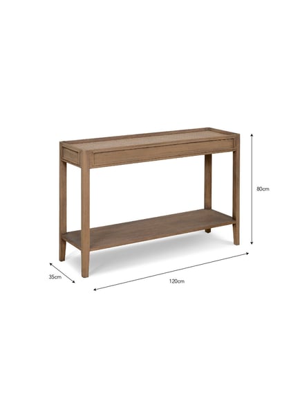 Chesterton Console Table Natural side