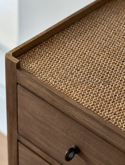 Chesterton Double Chest of Drawers Natural brass handle
