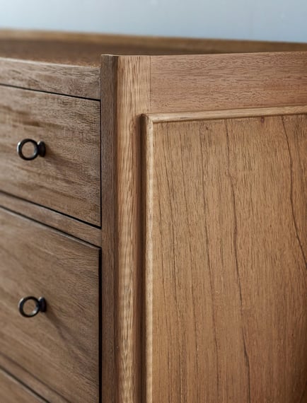 Chesterton Double Chest of Drawers Natural joint detail