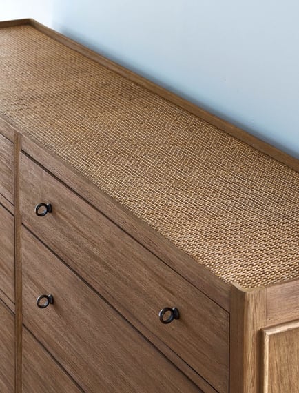 Chesterton Double Chest of Drawers Natural leg detail