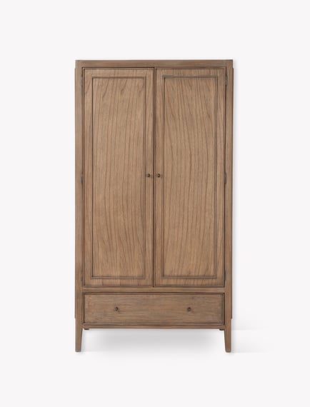 Chesterton Double Wardrobe Natural close