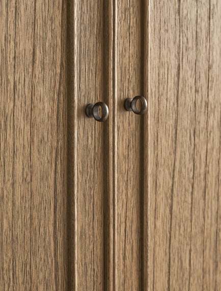 Chesterton Double Wardrobe Natural side