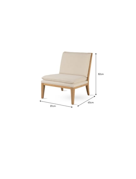 Farmoor Occasional Chair Natural wide
