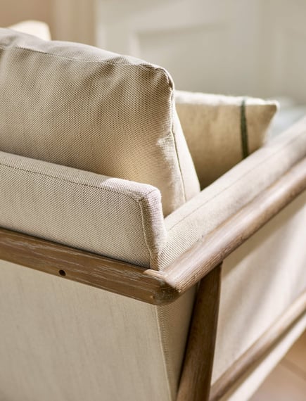 Kennington Armchair Natural back