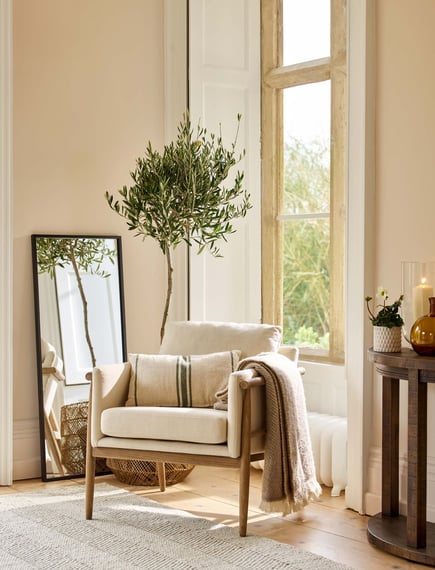 Kennington Armchair Natural front