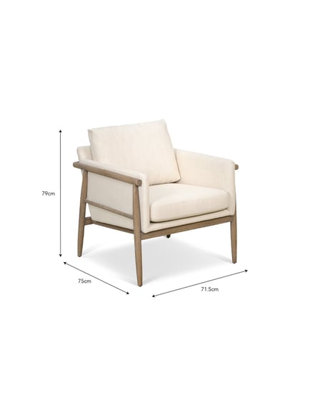 Kennington Armchair Natural styled