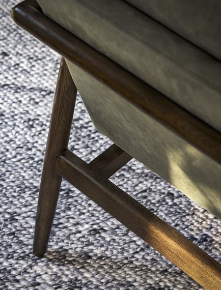 Kennington Armchair Olive Green profile