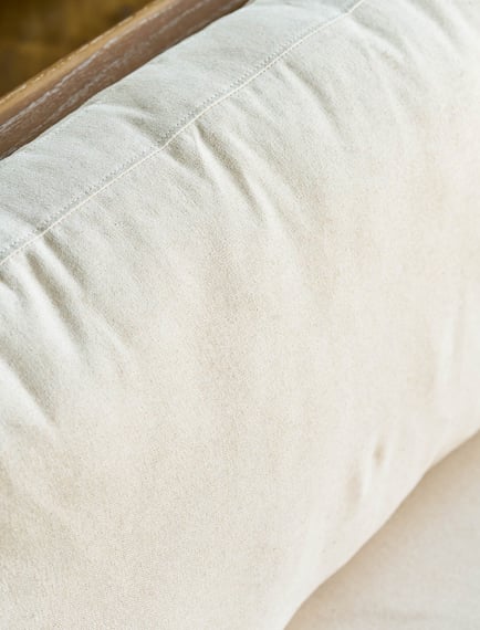Templecombe Rattan 2 Seater Sofa Oatmeal joint detail