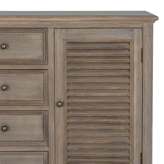 delphine collection 2 door 4 drawer large dresser base 5