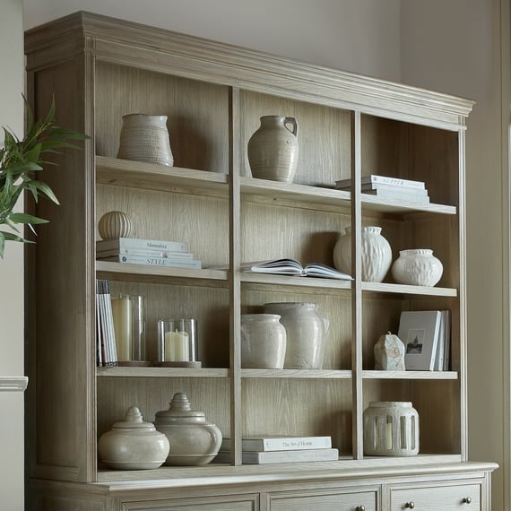 Delphine Collection 3 Shelf Large Dresser Top