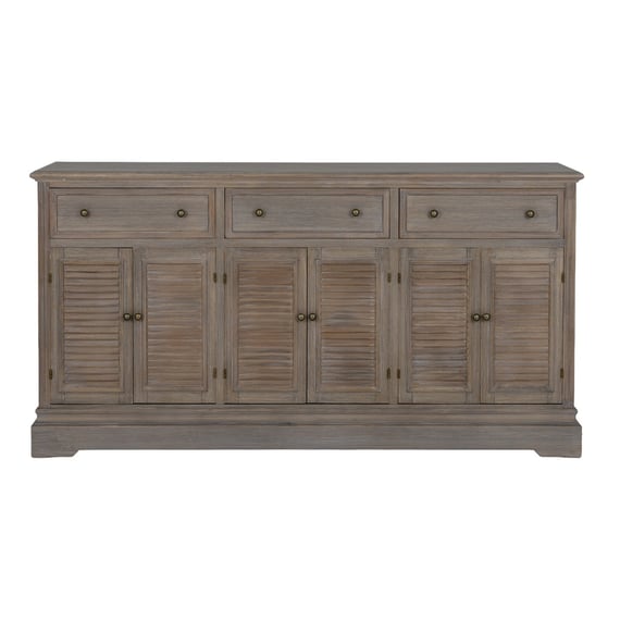 delphine collection 6 door 3 drawer large dresser base 4