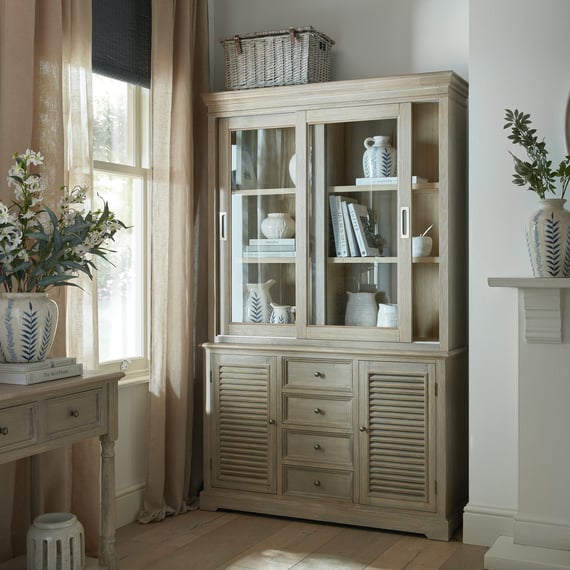 delphine collection sliding glass dresser top 2
