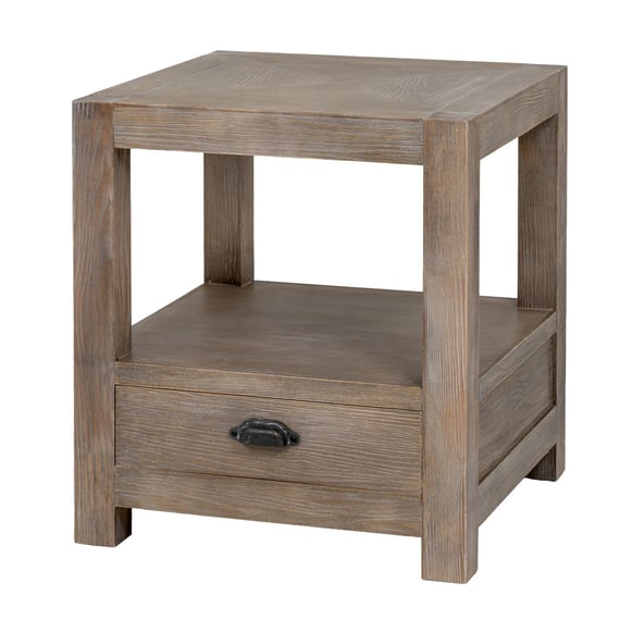 haldon collection 1 drawer side table with shelf 3