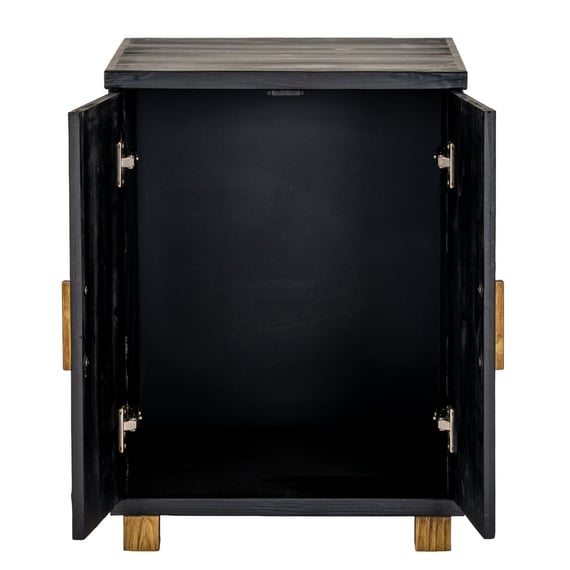 lennox black 2 door side cupboard 3